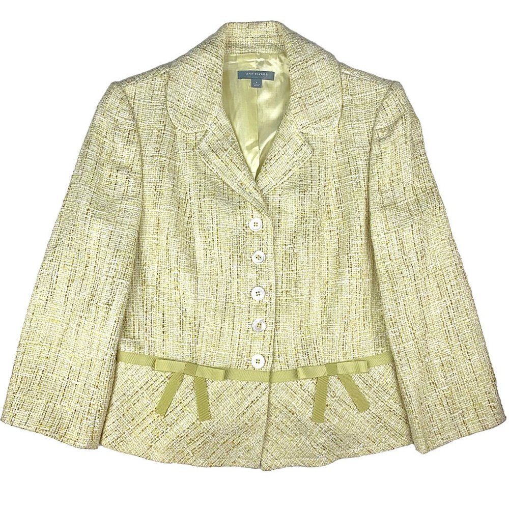 Ann Taylor Boucle Tweed A-Line Midi Shift Dress - Picture 6 of 9